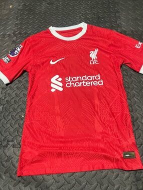 Nike Kids Liverpool FC Red Jersey with White Accents
